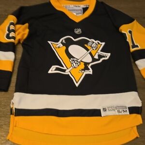 Reebok Kids Black and Yellow Hockey Jersey
